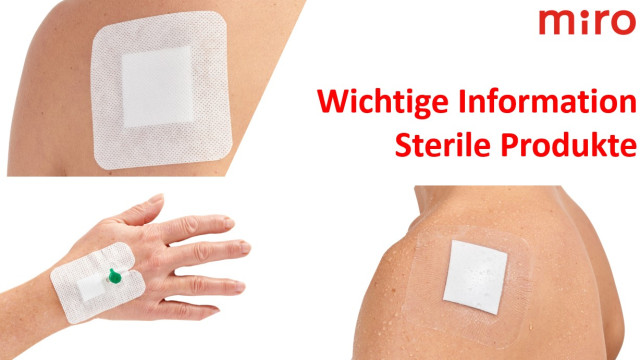 Wichtiger Hinweis zu sterilen Produkten